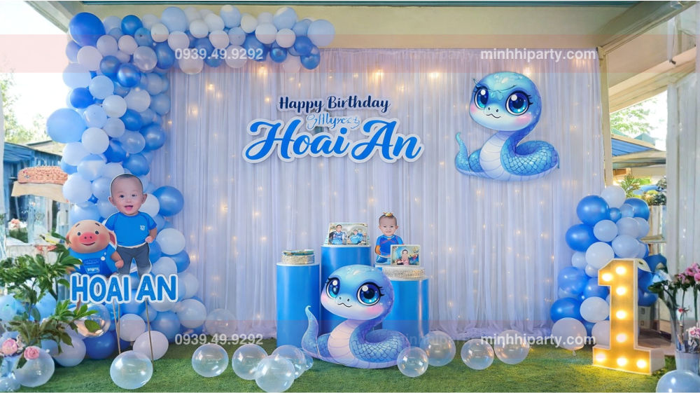 set trang tri thoi noi be trai tuoi ran hoai an Set trang trí thôi nôi cho bé trai Hoài An