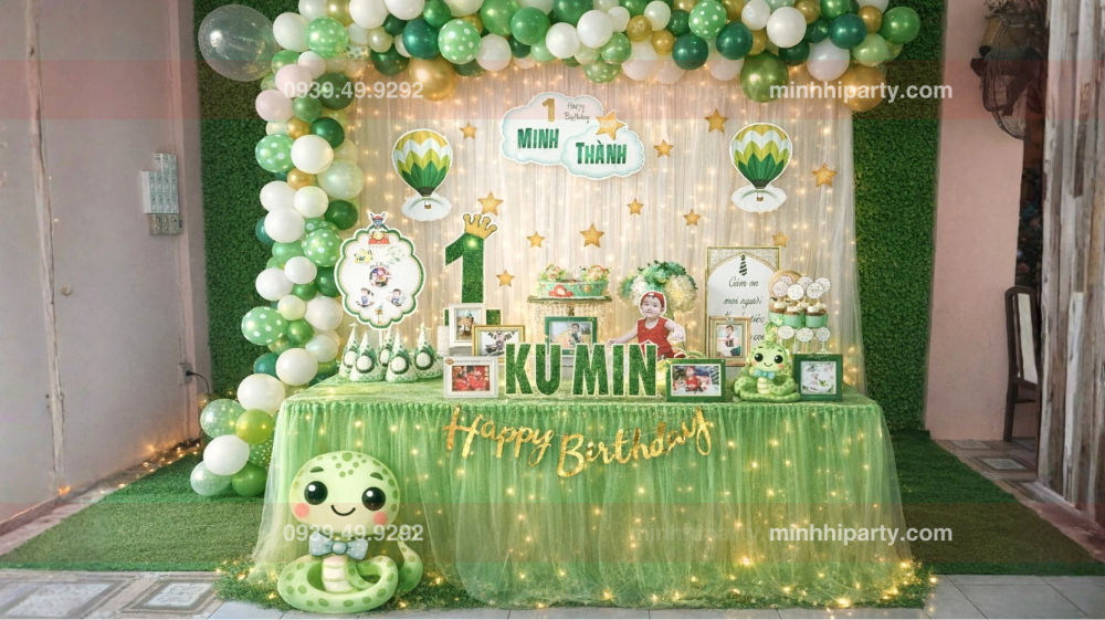 set trang tri thoi noi be trai tuoi ran minh thanh Set Trang trí thôi nôi cho bé trai chủ đề tuổi rắn cho bé Minh Thanh