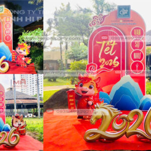 Thiết kế bảng Tết 2026 ấn tượng