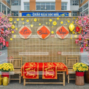 Tiểu cảnh tết 2026 phù hợp cho không gian trường học