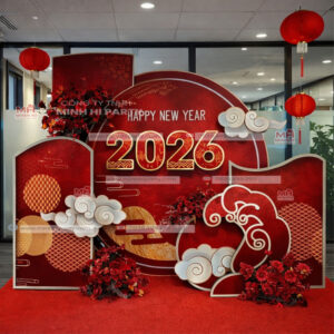 Thi công trang trí tết cổ truyền 2026 trọn gói