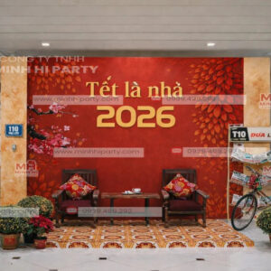 Thi công trang trí tết cổ truyền 2026 trọn gói