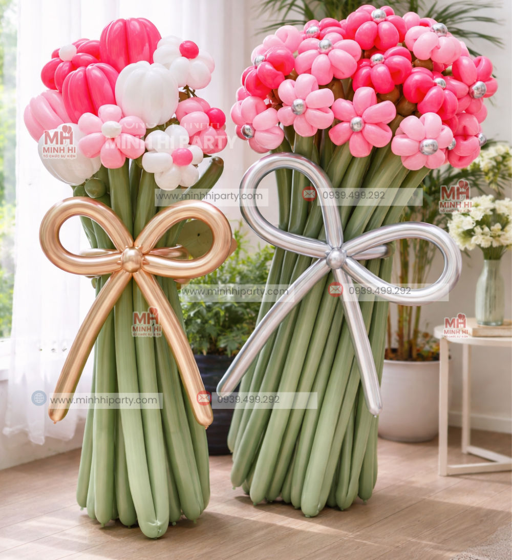 hoa bong bóng quà tặng 8/3 xu hướng 2026