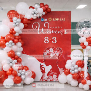 Gợi ý mẫu trang trí 8/3 tại trường học lớp học