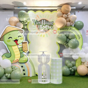 Trang trí thôi nôi bé tuổi rắn mini tiết kiệm