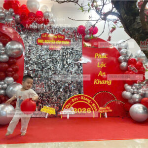 Mẫu trang trí mừng thọ với sequin sang trọng