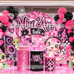 Thiết kế trang trí thôi nôi bé tuổi Tỵ phong cách Hàn Quốc