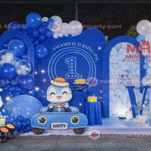 Decor thôi nôi bé trai tuổi rắn không gian lớn và rộng