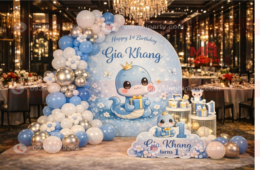 Decor thôi nôi bé trai tuổi rắn tại nhà với thiết kế cho không gian nhỏ