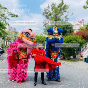 Dịch vụ múa lân lễ cưới trọn gói tại Minh Hi Party