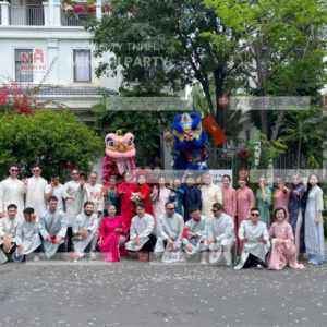 Dịch vụ múa lân đón dâu do Minh Hi Party cung cấp