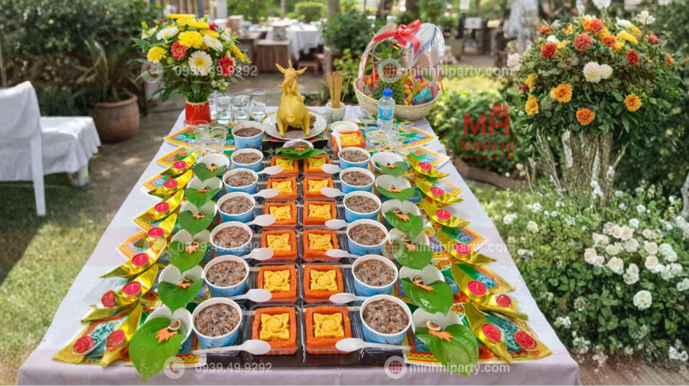 trang tri ban cung thoi noi be trai tuoi ran Trang trí bàn cúng thôi nôi bé trai tuổi rắn