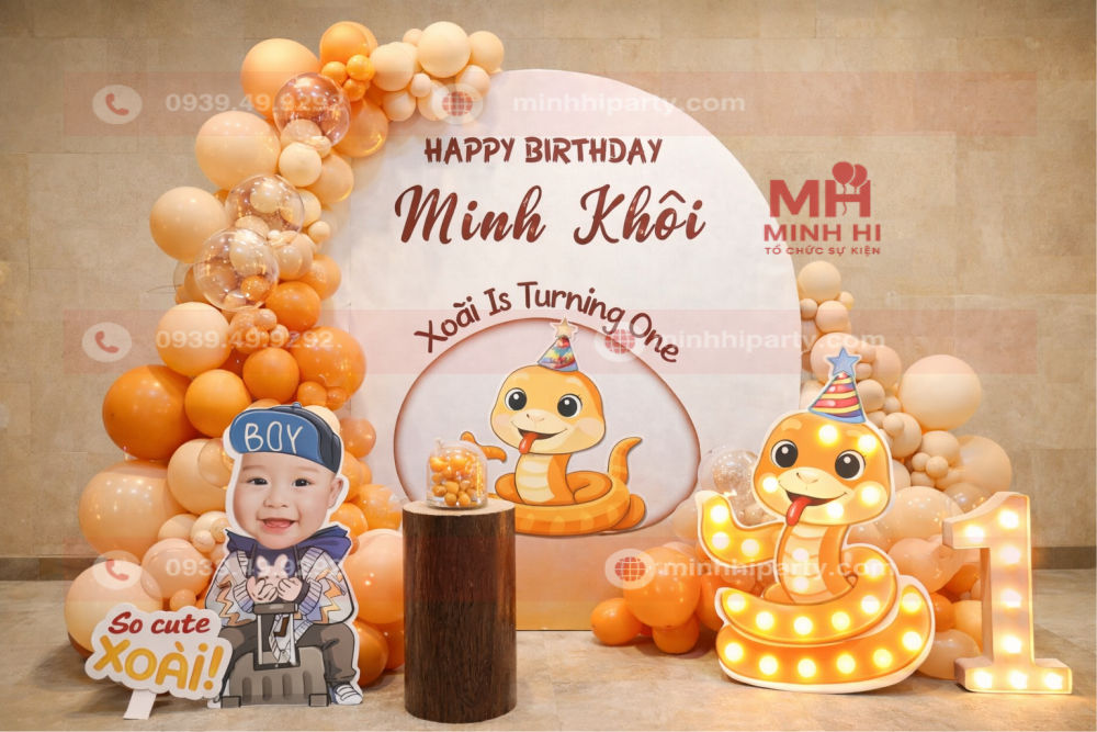 trang tri thoi noi be trai minh khoi tuoi ran concept mo hinh 3d Trang trí thôi nôi bé trai Minh Khôi tuổi rắn concept mô hình 3D kết hợp đèn nổi bật