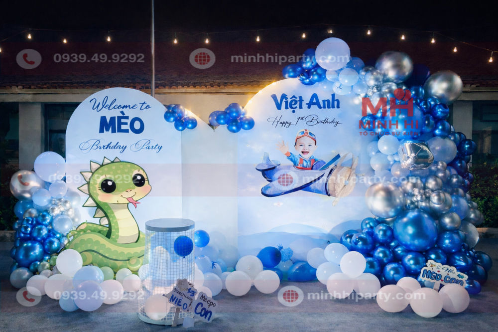 trang tri thoi noi be trai viet anh chu de ran tone xanh duong Trang trí thôi nôi bé trai Việt Anh chủ đề Rắn tone xanh dương