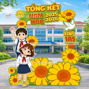 Mau khung photobooth chup anh tong ket nam hoc lop 1 Mẫu khung photobooth chụp ảnh tổng kết năm học lớp 1