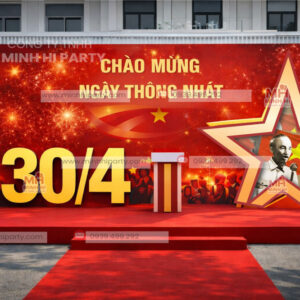 Mẫu trang trí chào mừng ngày thống nhất đất nước 30/4