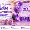 Mẫu trang trí kỷ niệm 20 năm ngày ra trường