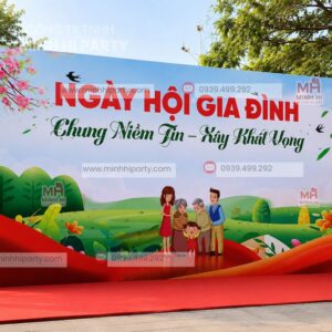 Background ngày hội gia đình chủ đề kết nối gia đình