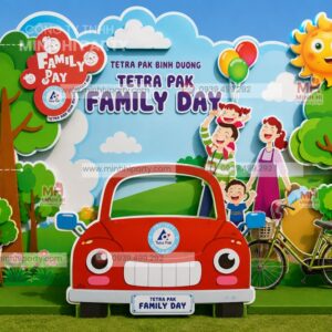 Trang Trí Background Ngày Hội Gia Đình Theo Concept Hiện Đại