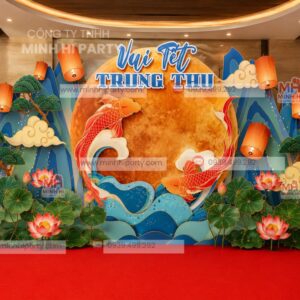 Mẫu trang trí trung thu tại đại sảnh mall cho trung tâm thương mại