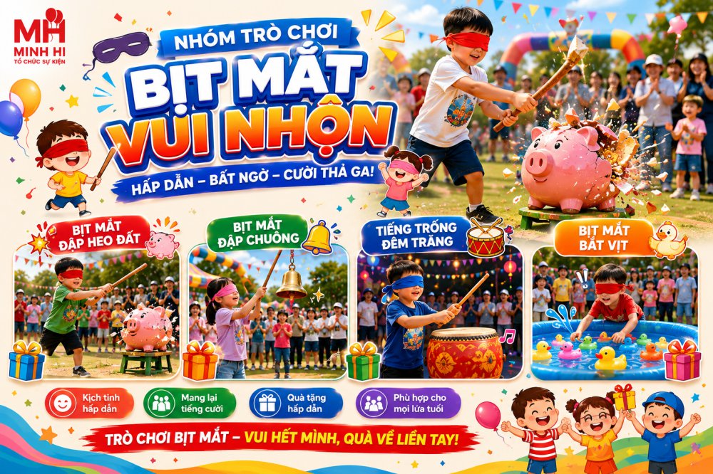 Nhom tro choi bit mat vui nhon Nhóm trò chơi bịt mắt vui nhộn