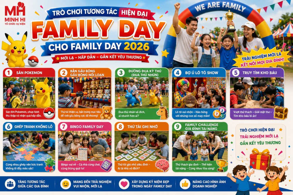 Tro choi tuong tac hien dai cho su kien Family Day Nhóm trò chơi tương tác hiện đại cho sự kiện family Day