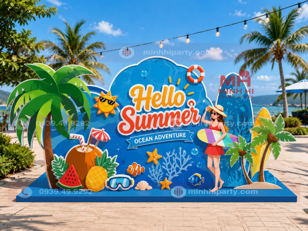 thiet ke background mua he chu de ocean adventure Thiết kế background mùa hè chủ đề Ocean Adventure