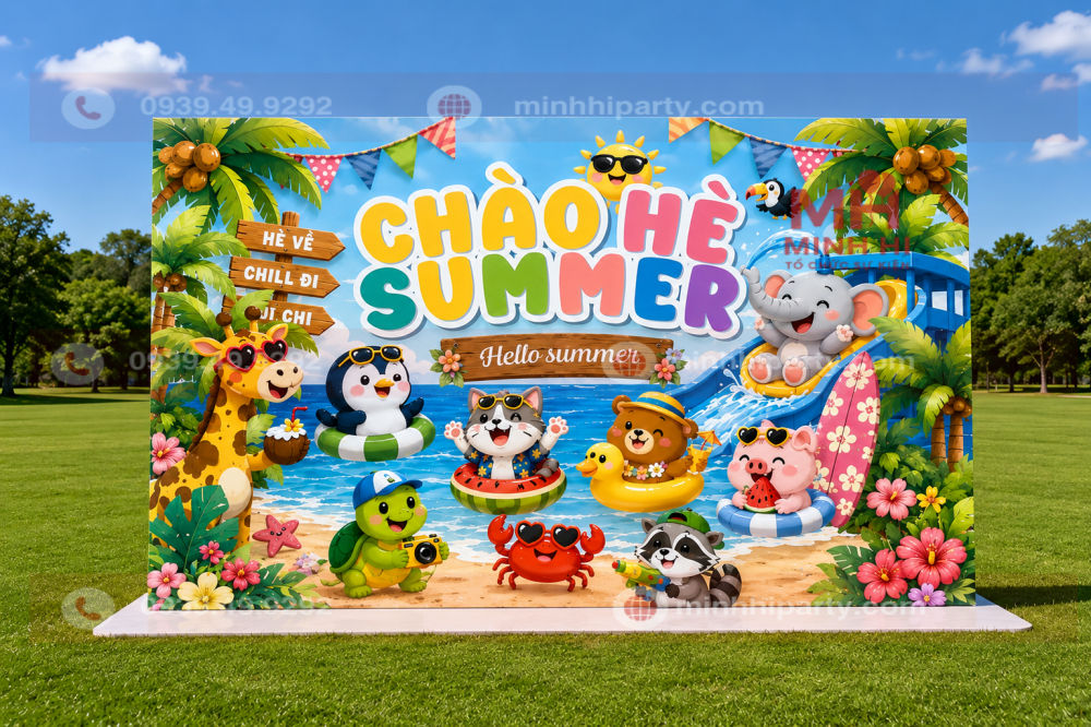 Trang trí Hello Summer với nhiều màu sắc