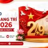 Mẫu trang trí 2/9 mới nhất 2026