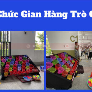 Tổ chức gian hàng trò chơi nhân gian cho hội chợ thiếu nhi ném banh vào rổ