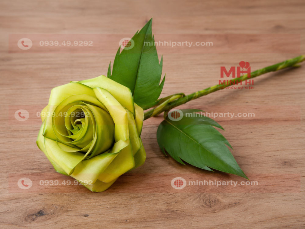 hoa hong la dua cho su kien trung thu Xếp lá dừa mẫu hoa hồng cho sự kiện trung thu