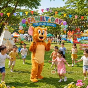 mascot chuot hoat nao cho su kien family Mascot chuột hoạt náo cho sự kiện Family Day