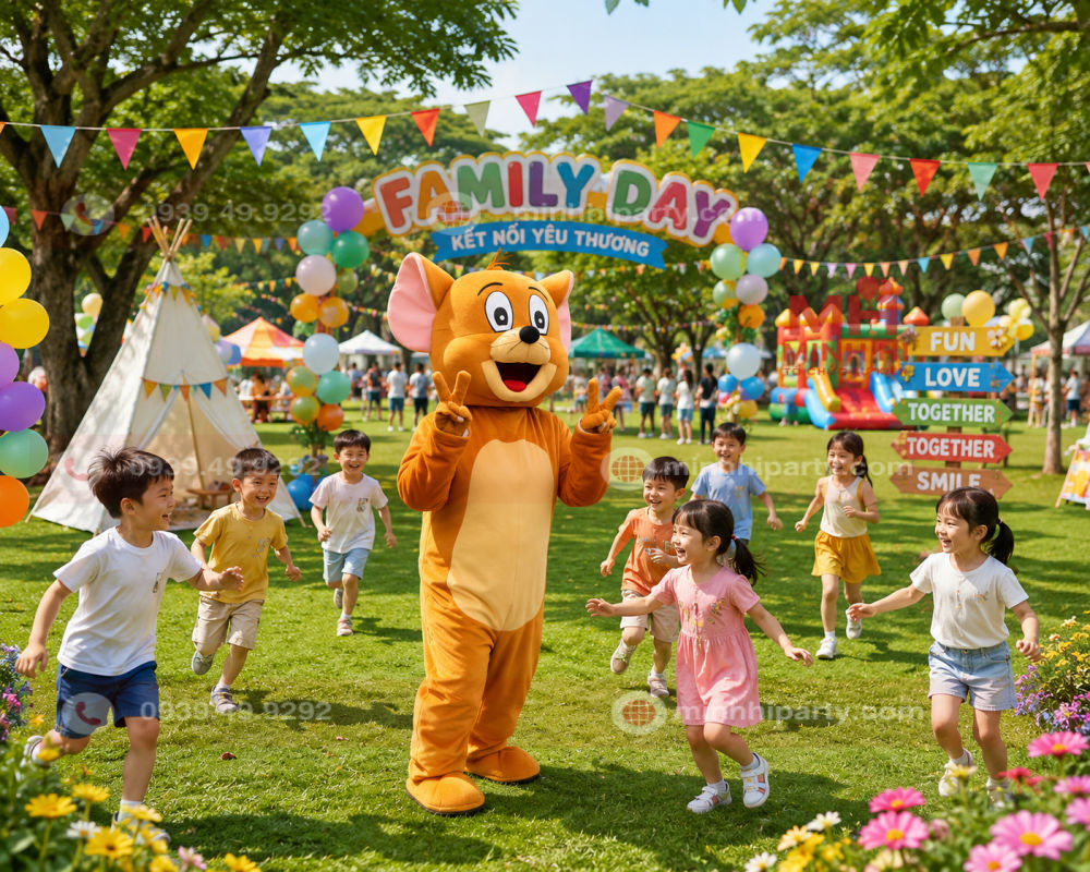 mascot chuot hoat nao cho su kien family Mascot chuột hoạt náo cho sự kiện Family Day