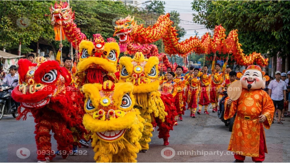 mua lan su rong trung thu chuyen nghiep cho dem hoi trang ram Múa lân sư rồng trung thu chuyên nghiệp cho đêm hội trăng rằm