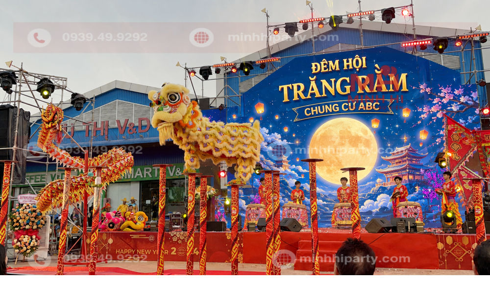 mua mai hoa thung cho trung thu chu de dem hoi trang ram cho chug cu Múa mai hoa thung cho trung thu chủ đề đêm hội trăng rằm cho chung cư