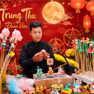Nghệ nhân nặn Tò He cho sự kiện trung thu ''Trung Thu Đoàn Viên'