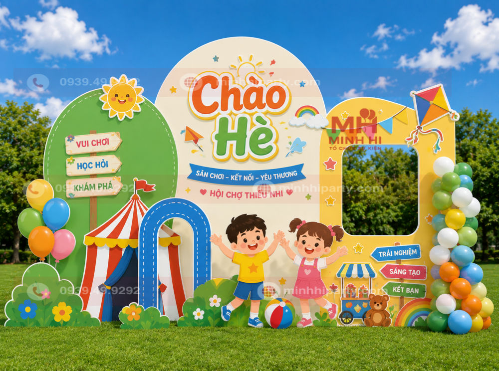Thiết kế trang trí gian hàng hội chợ thiếu nhi