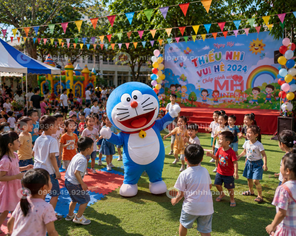 thue mascot doraemon cho su kien family Thuê mascot Doraemon cho sự kiện Family