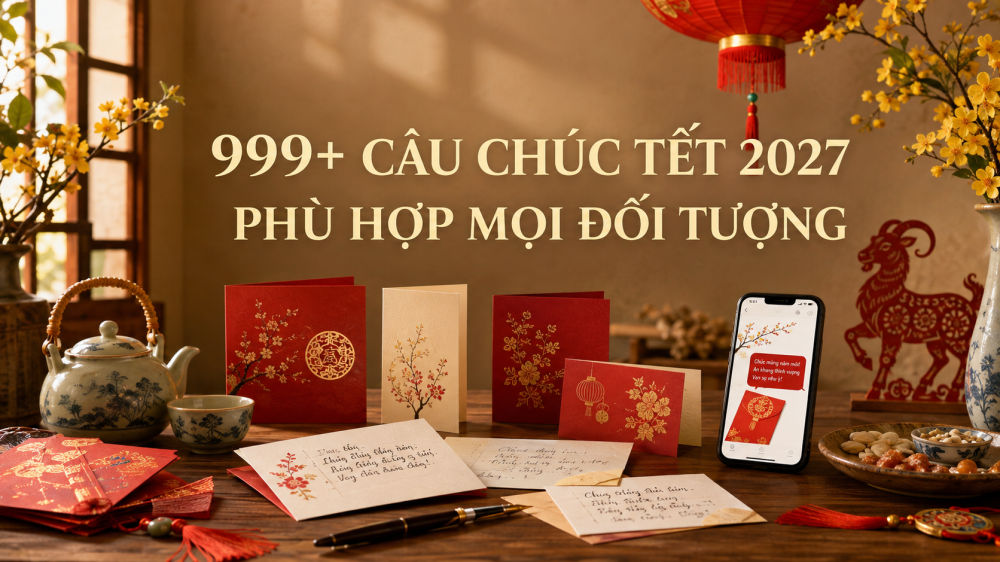 999+ câu chúc Tết 2027 phù hợp mọi đối tượng