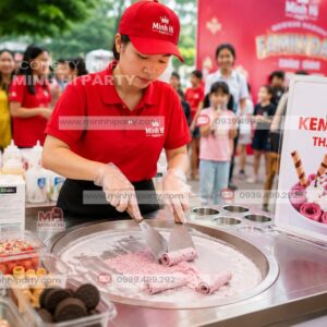 dịch vụ làm kem cuộn Thái Lan tại sự kiện Family Day
