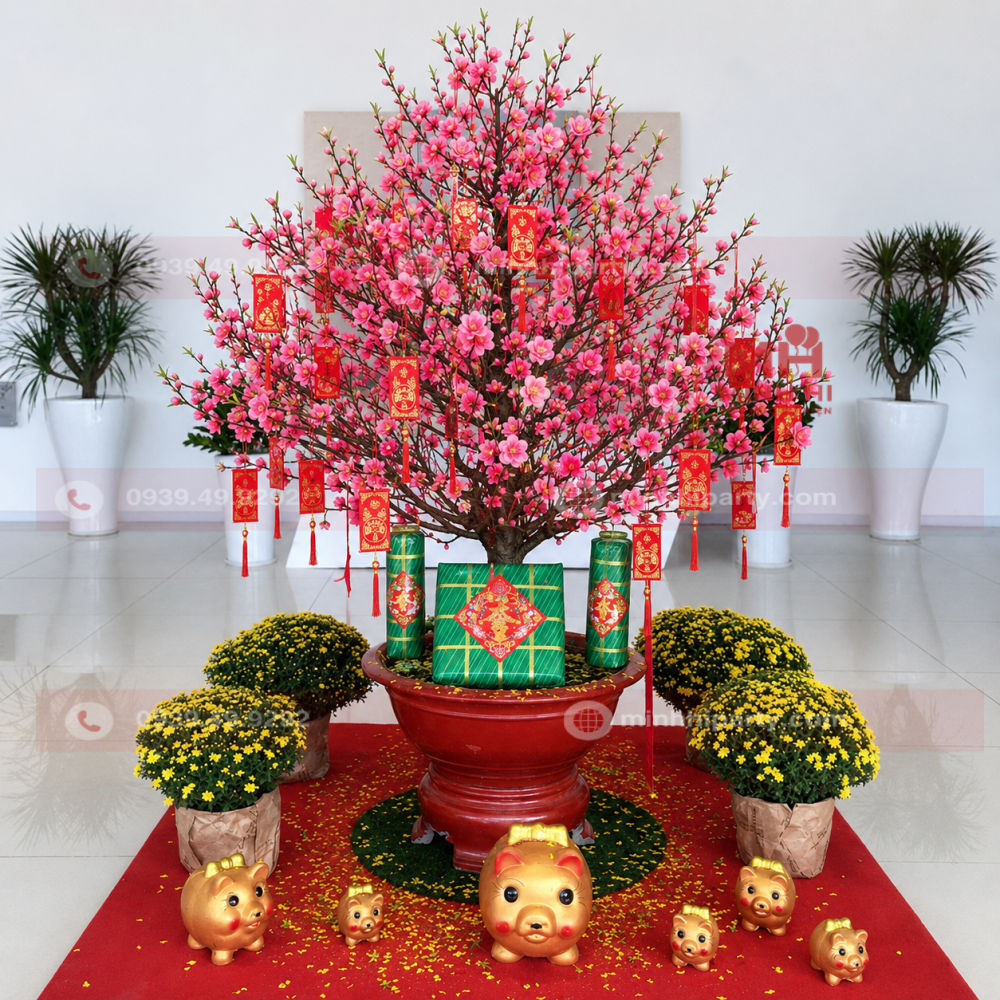 bao li xi do treo canh mai canh dao Bao lì xì đỏ treo cành mai cành đào