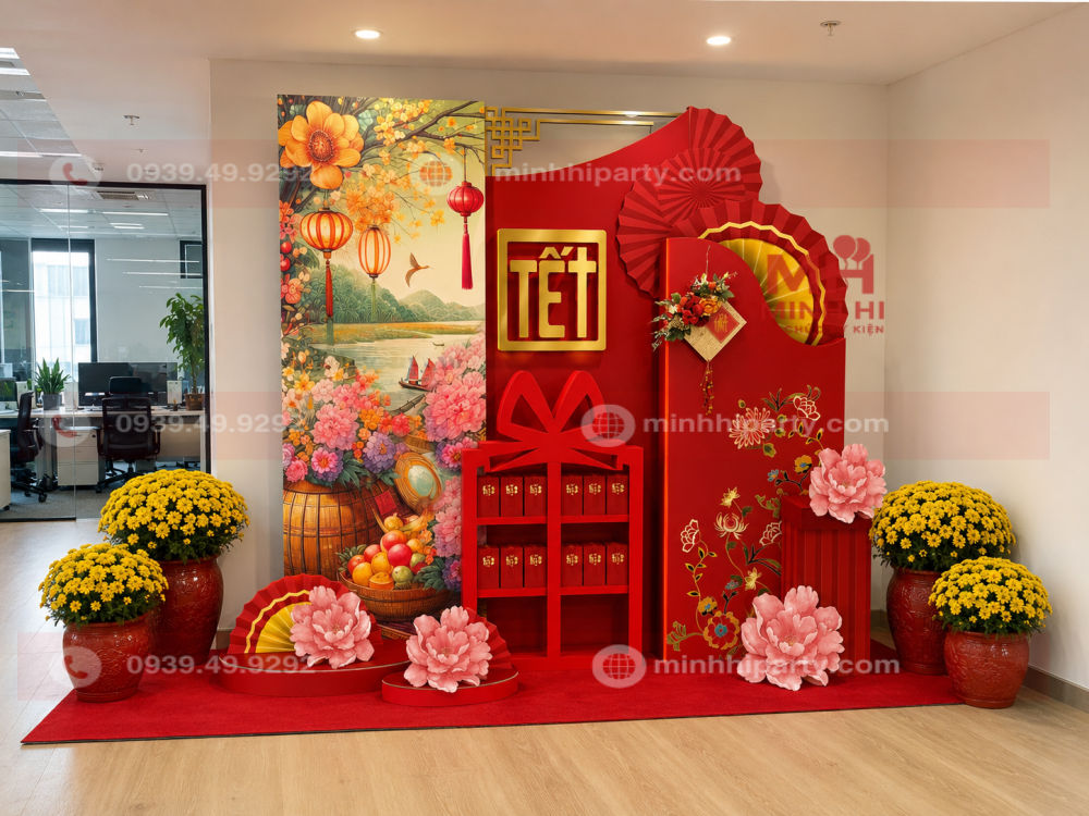 decor san khau tet 2027 dep Decor sân khấu tết 2027 với ý tưởng mới nhất hiện nay