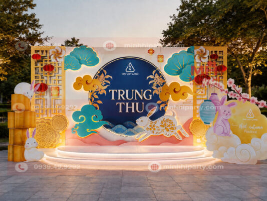 Thiết kế trang trí trung thu theo yêu cầu chi phí được tối ưu hợp lý