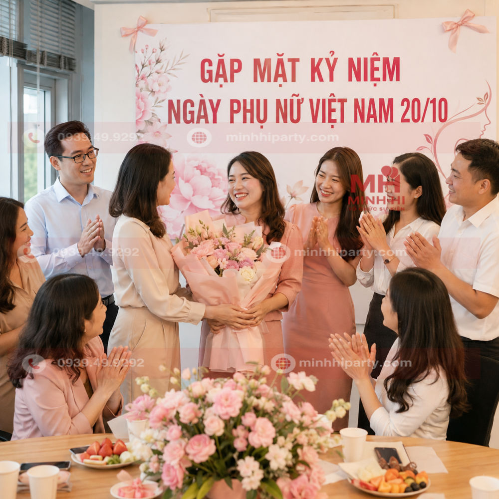 to chuc hop mat 20 10 Hoạt động ngày 20/10 tại doanh nghiệp với chương trình gặp mặt và tuyên dương phụ nữ tiêu biểu