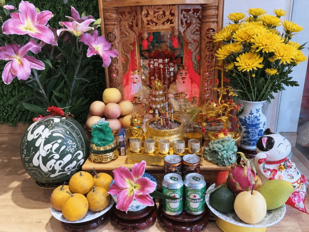 Trang trí bàn thờ Thần Tài ngày Tết 2027 đẹp, chuẩn phong thuỷ