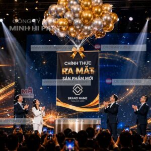 Hình ảnh dịch vụ bóng bay keymoment tại sự kiện do MINH HI PARTY cung cấp