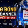 Hình ảnh dịch vụ bong bóng kéo banner – Key Moment Effect tại sự kiện do Minh Hi PARTY cung cấp
