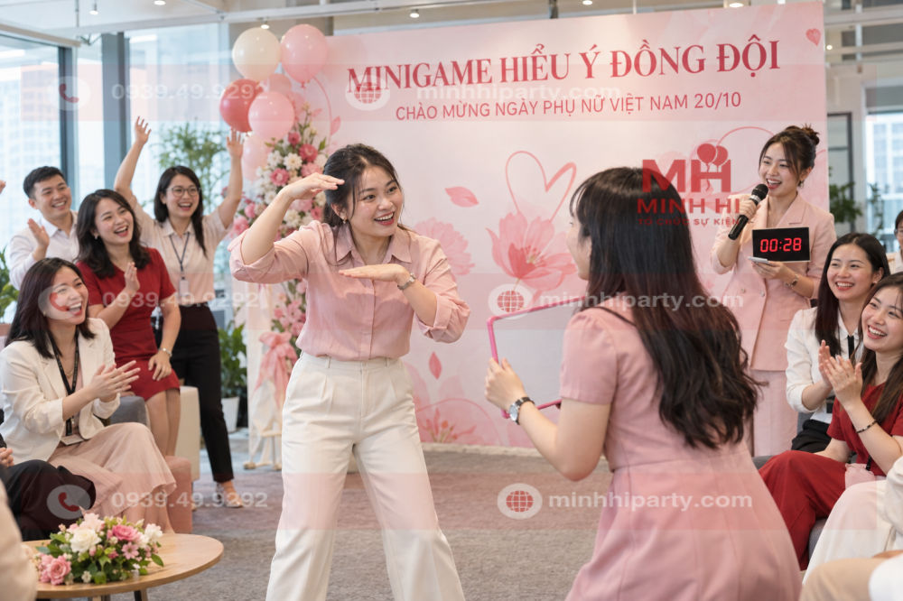 Tổ chức game cho chương trình 20/10 tại doanh nghiệp