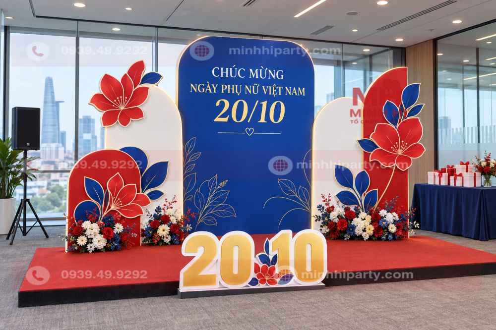Trang trí 20/10 tiết kiệm theo ngân sách 