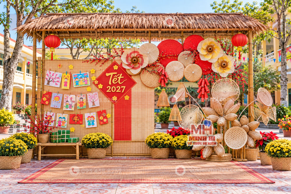 trang tri tet 2027 tai hien khong gian tet que Trang trí tết 2027 tái hiện không gian tết quê